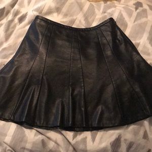 Faux leather skirt from The Limited